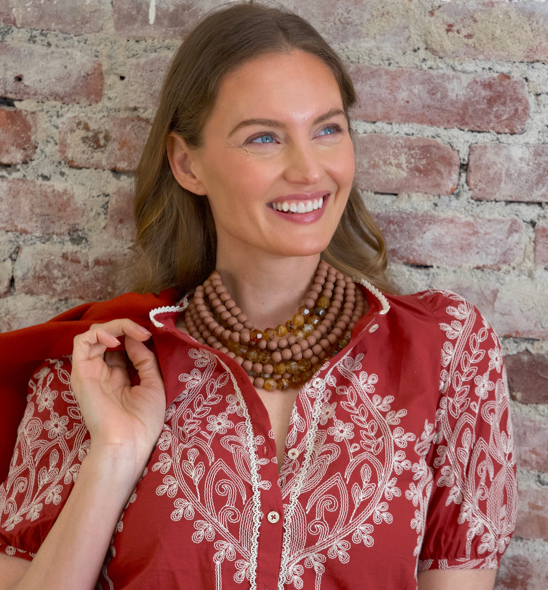 Marbella Tortoise Terracotta Necklace