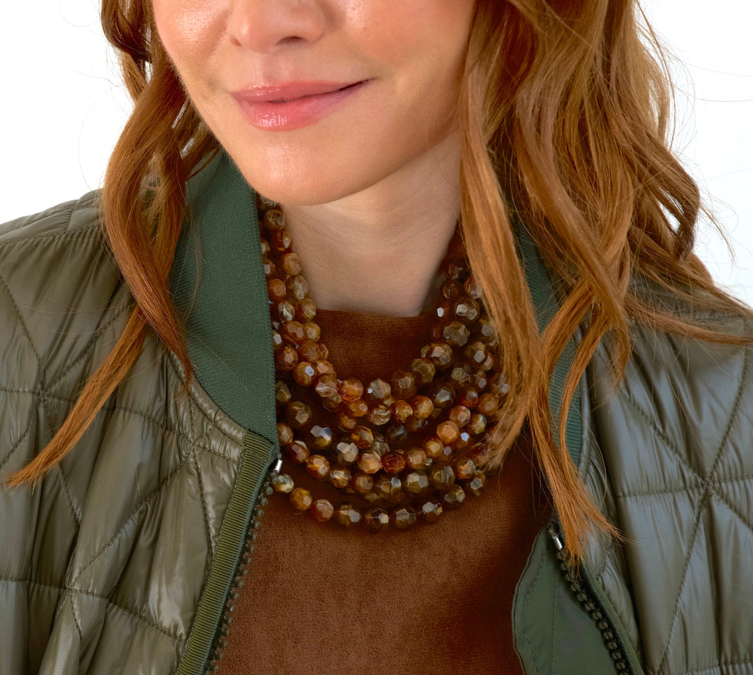 Bella Grace Deep Havana Necklace -  Fairchild Baldwin