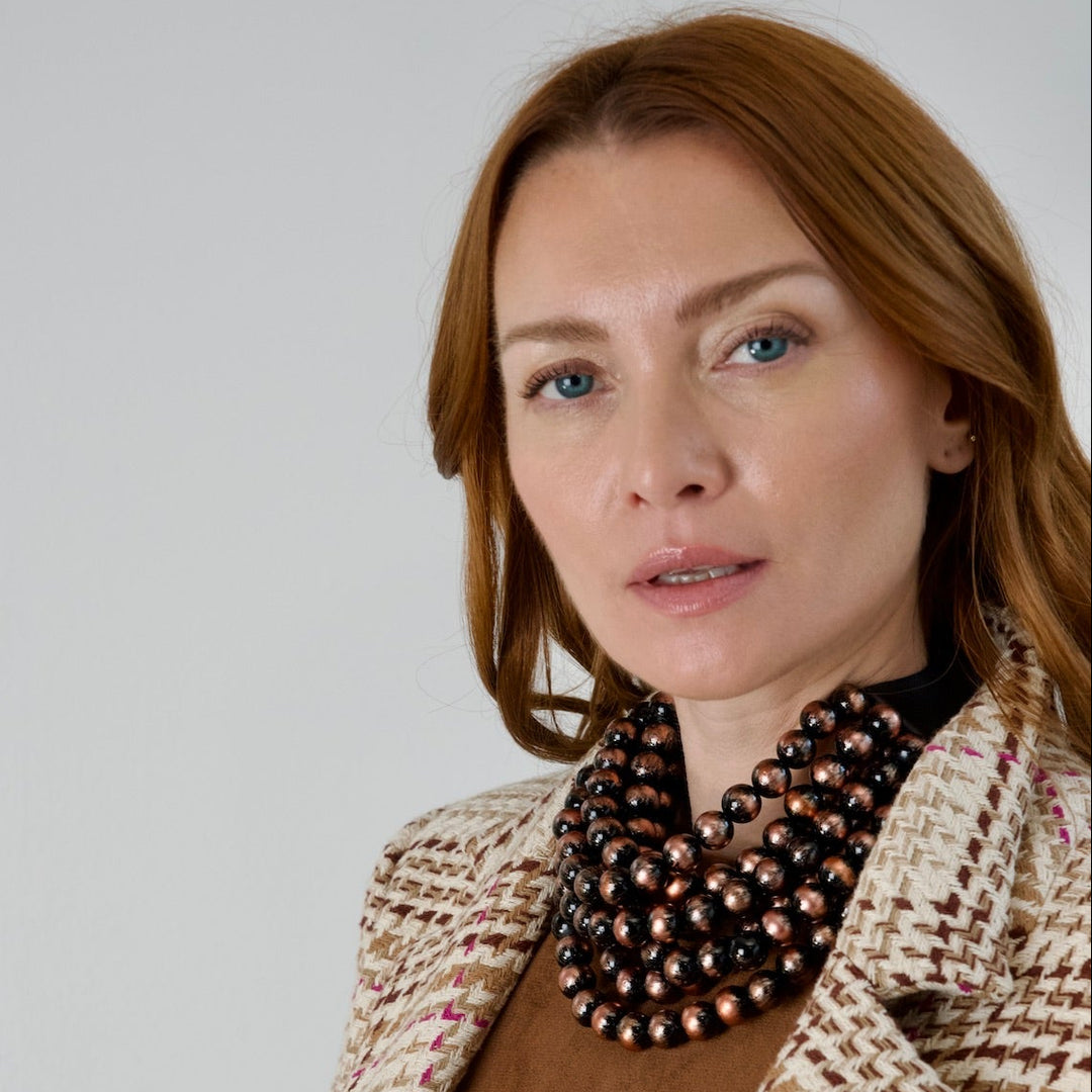 Aida Marble Bronze Necklace -  Fairchild Baldwin