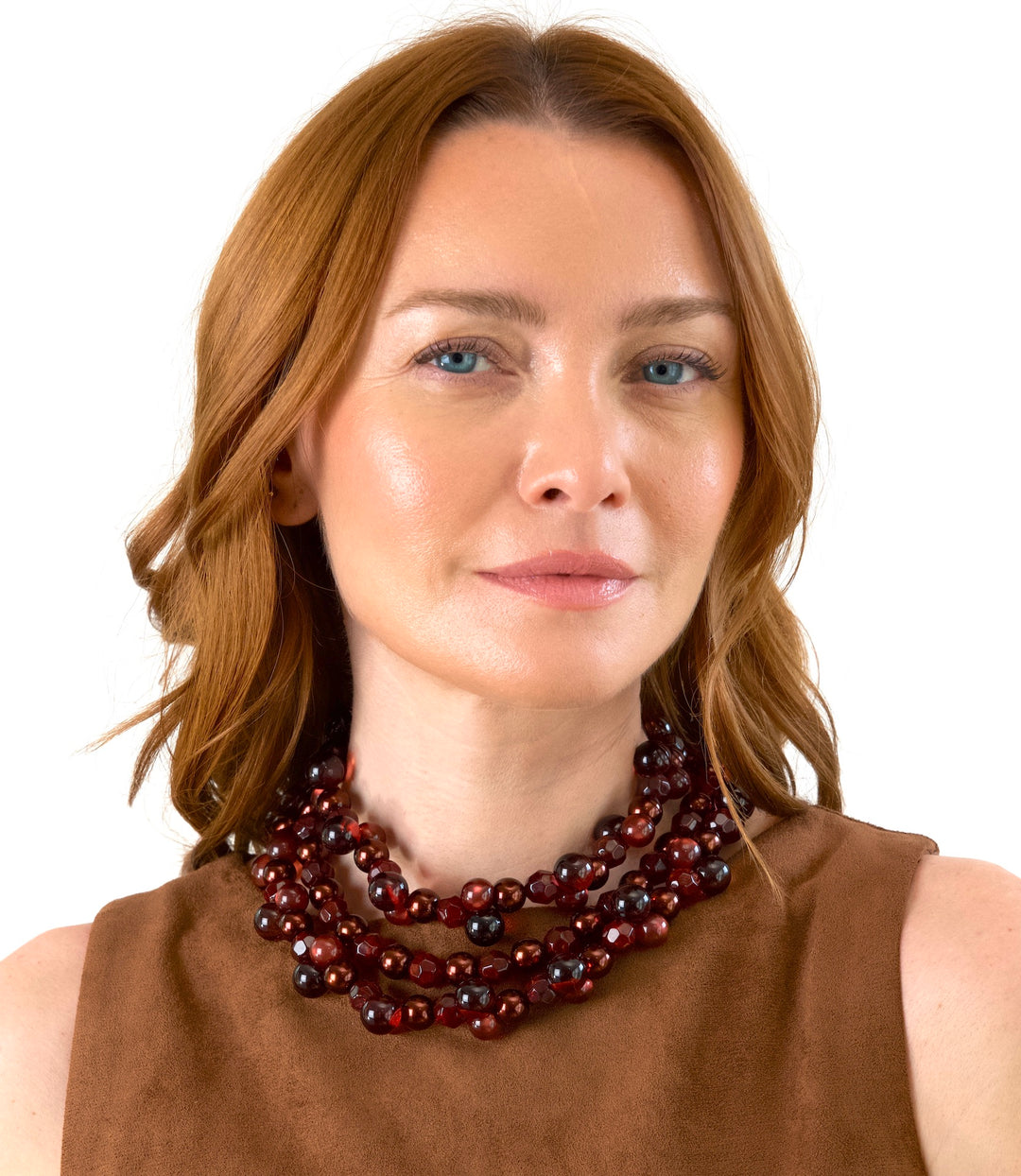 Gisella Burgundy Necklace