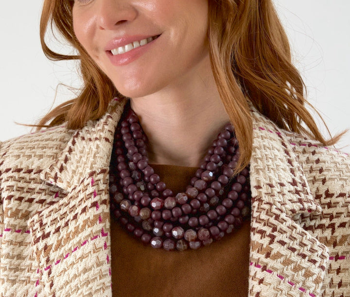 Marbella Marble Plum Necklace