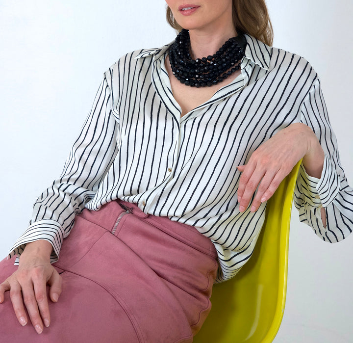 Bella Grace Jet Black Necklace -  Fairchild Baldwin