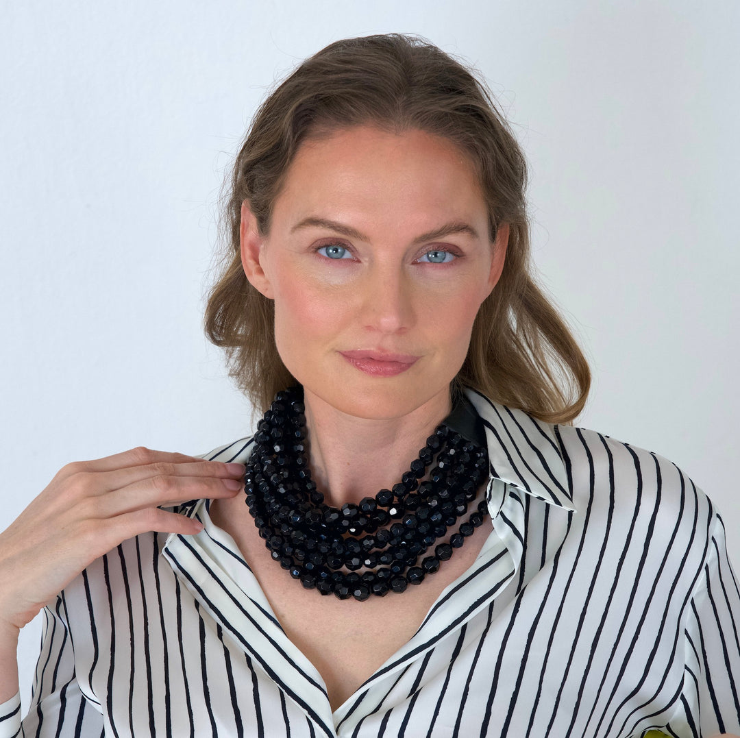 Bella Grace Jet Black Necklace -  Fairchild Baldwin