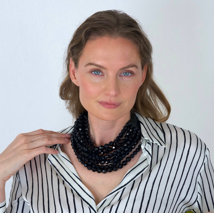 Bella Grace Jet Black Necklace -  Fairchild Baldwin