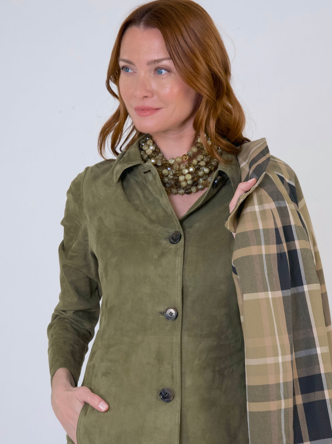 Bella Two Tone Khaki Necklace