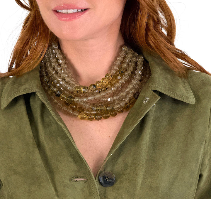 Bella Grace Moonstone Taupe Necklace -  Fairchild Baldwin