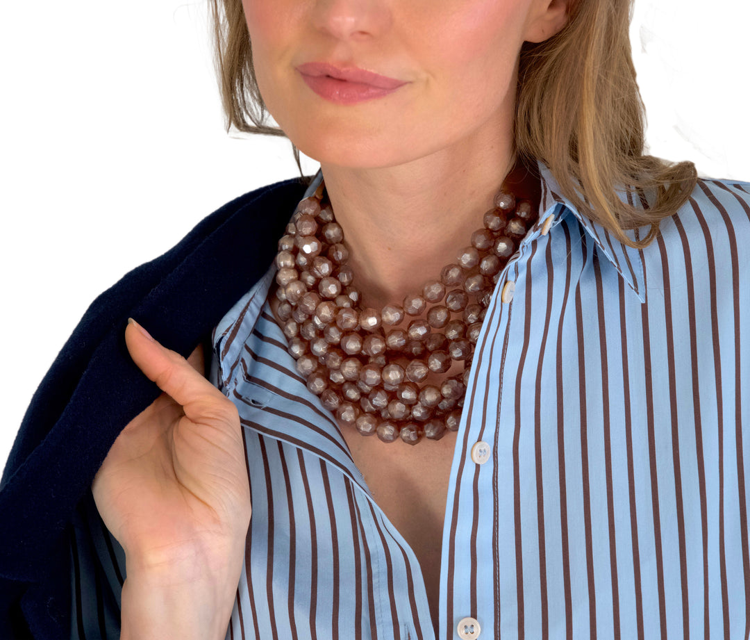 Bella Greige Necklace -  Fairchild Baldwin