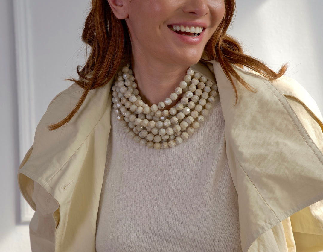 Bella Marble Mineral Necklace -  Fairchild Baldwin