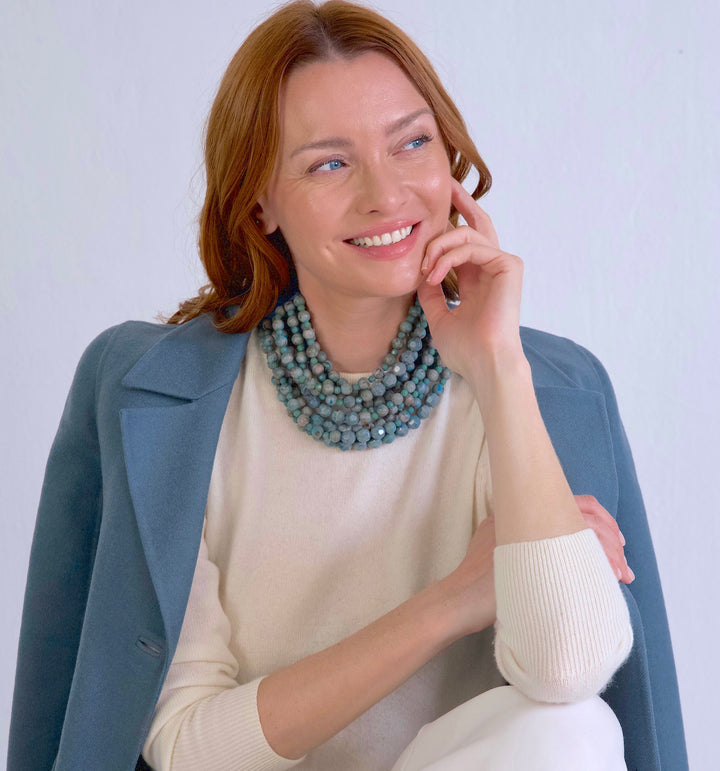 Chelsea Marble Celadon Green Necklace