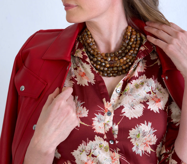Bella Grace Deep Havana Necklace -  Fairchild Baldwin