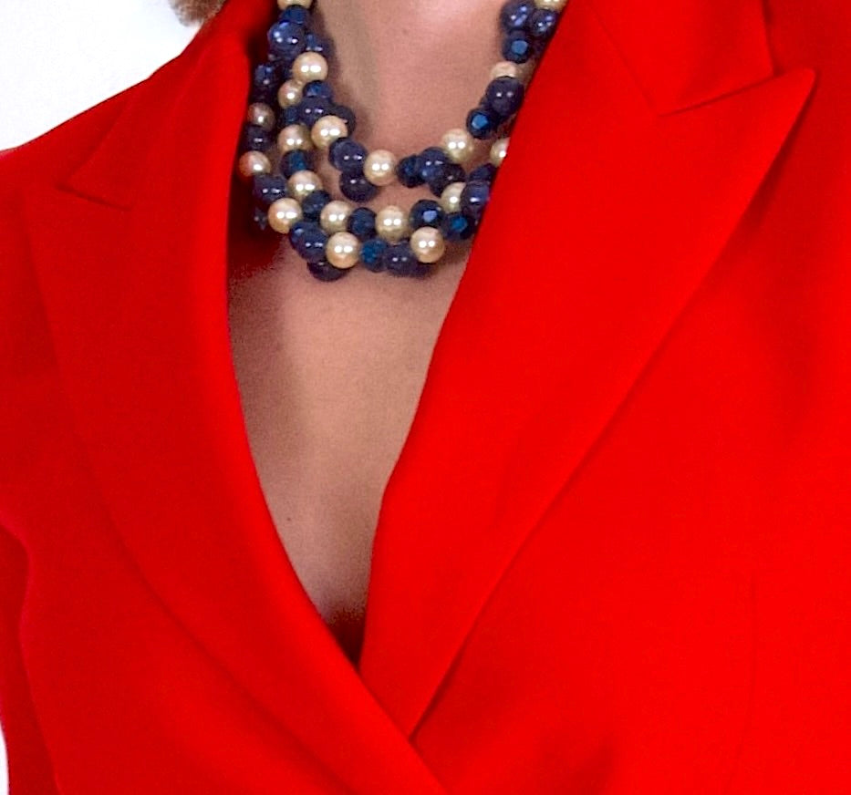 Gisella Navy Necklace