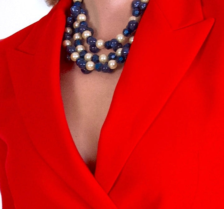 Gisella Navy Necklace