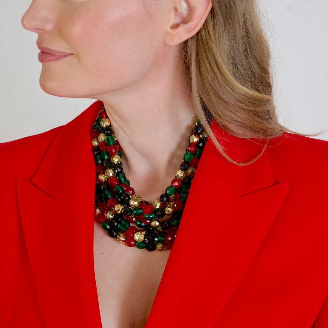 Medium Bella Holiday Glass Necklace -  Fairchild Baldwin