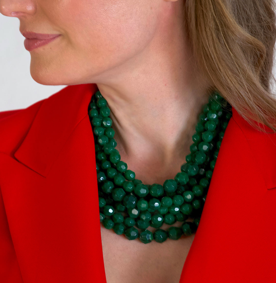 Bella Grace Holiday Green Necklace -  Fairchild Baldwin