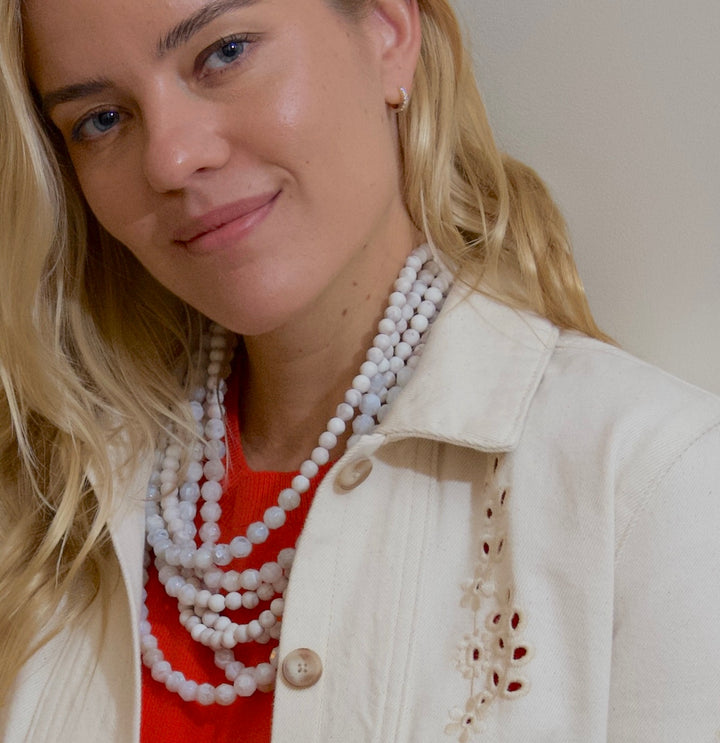 Helena Marble Stone Necklace