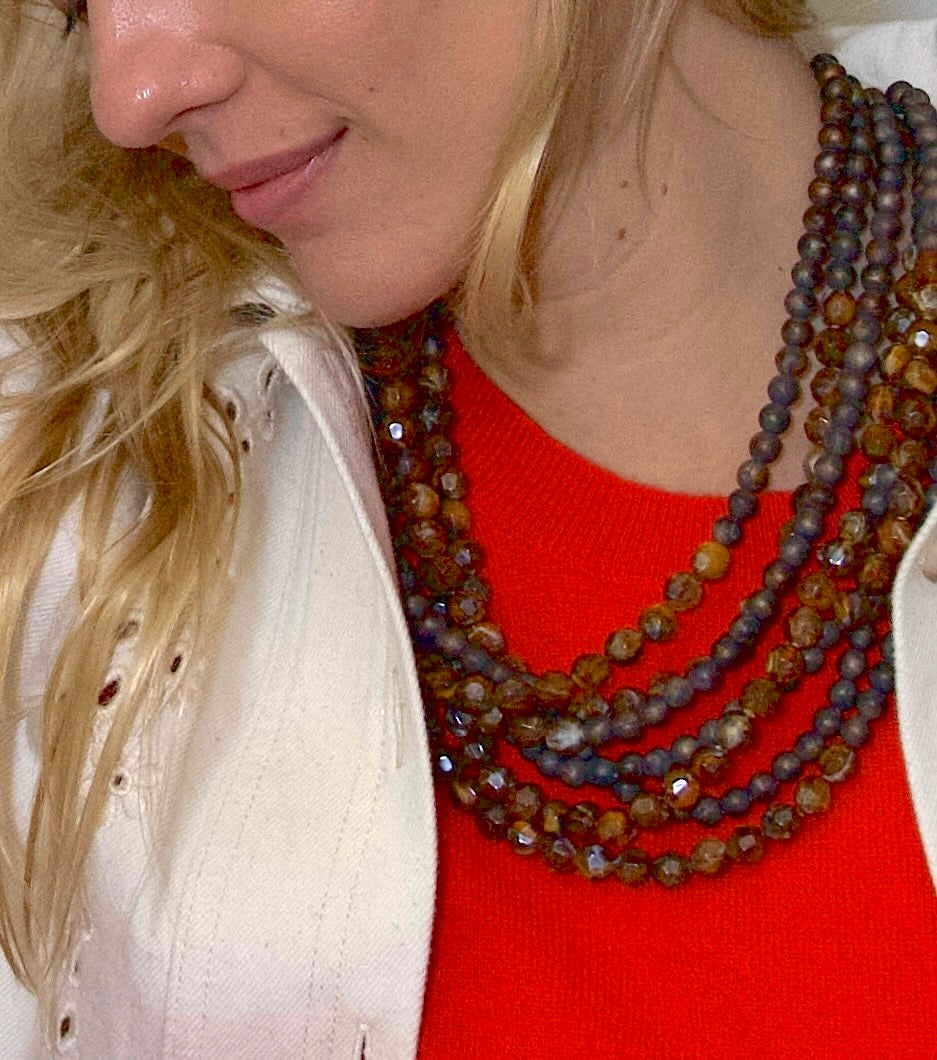 Helena Deep Havana Necklace -  Fairchild Baldwin