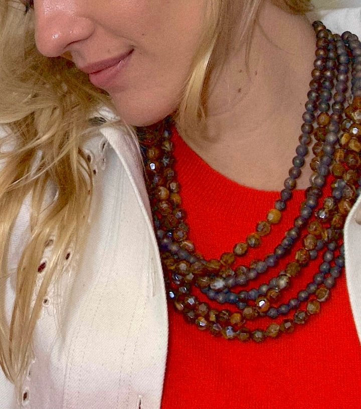 Helena Deep Havana Necklace -  Fairchild Baldwin