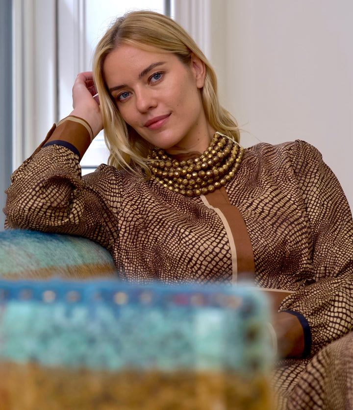 Bella Holiday Gold on Gold Necklace -  Fairchild Baldwin