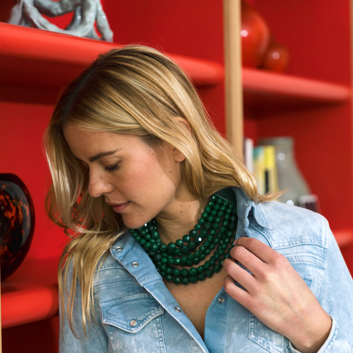 Bella Grace Holiday Green Necklace -  Fairchild Baldwin