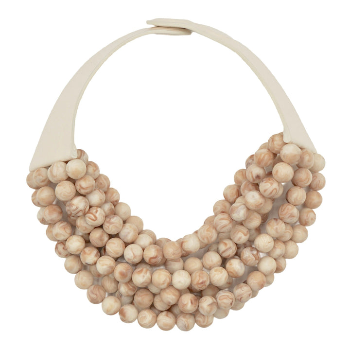 Round Bella Matte Tortoise Necklace