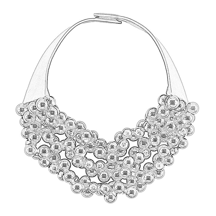 The Bubble Marble Heather Grey Necklace -  Fairchild Baldwin