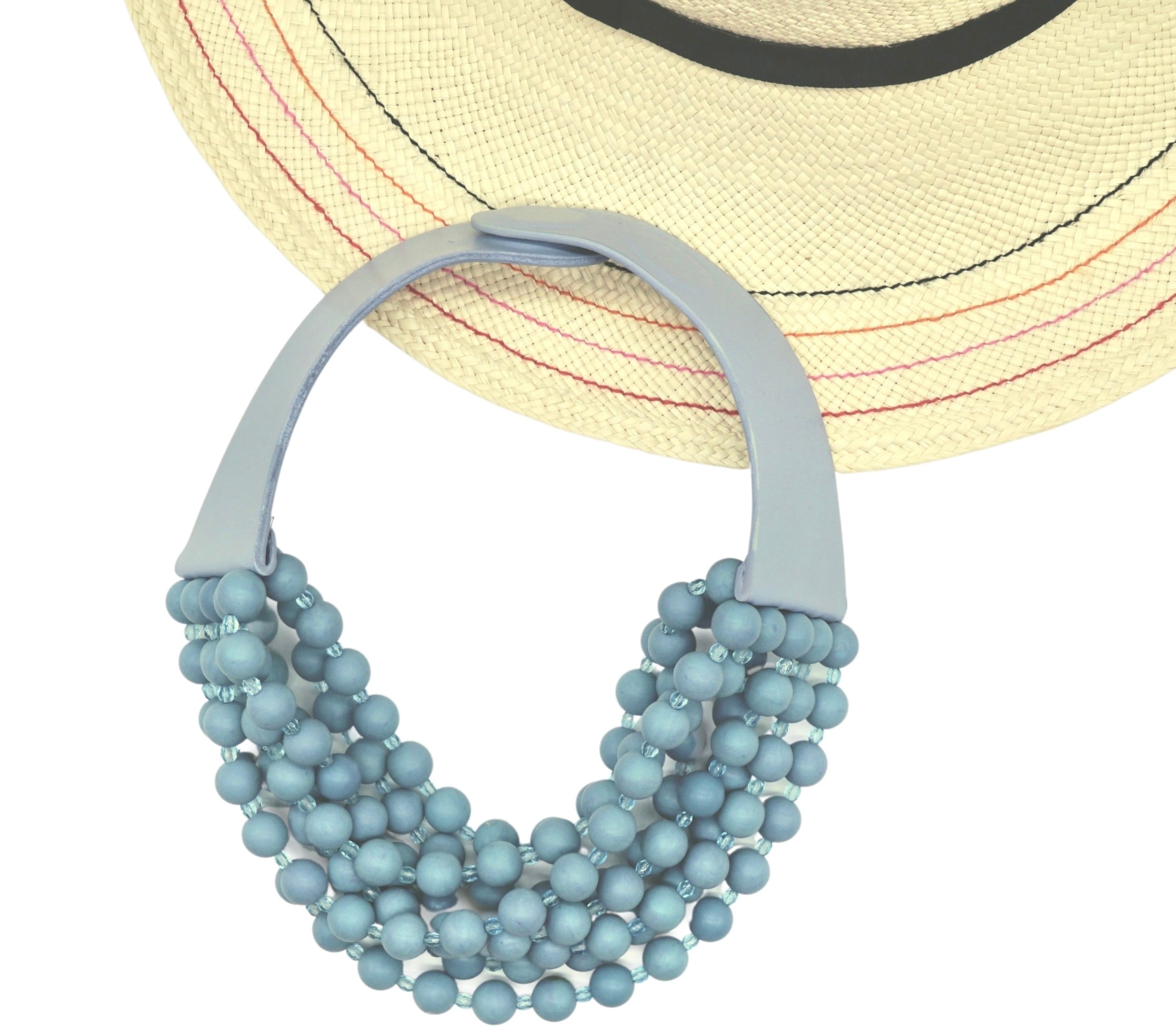 Luxe Matte Baby Blue Necklace