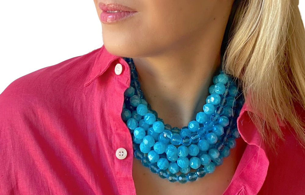 Sabrina Bright Turquoise Necklace -  Fairchild Baldwin
