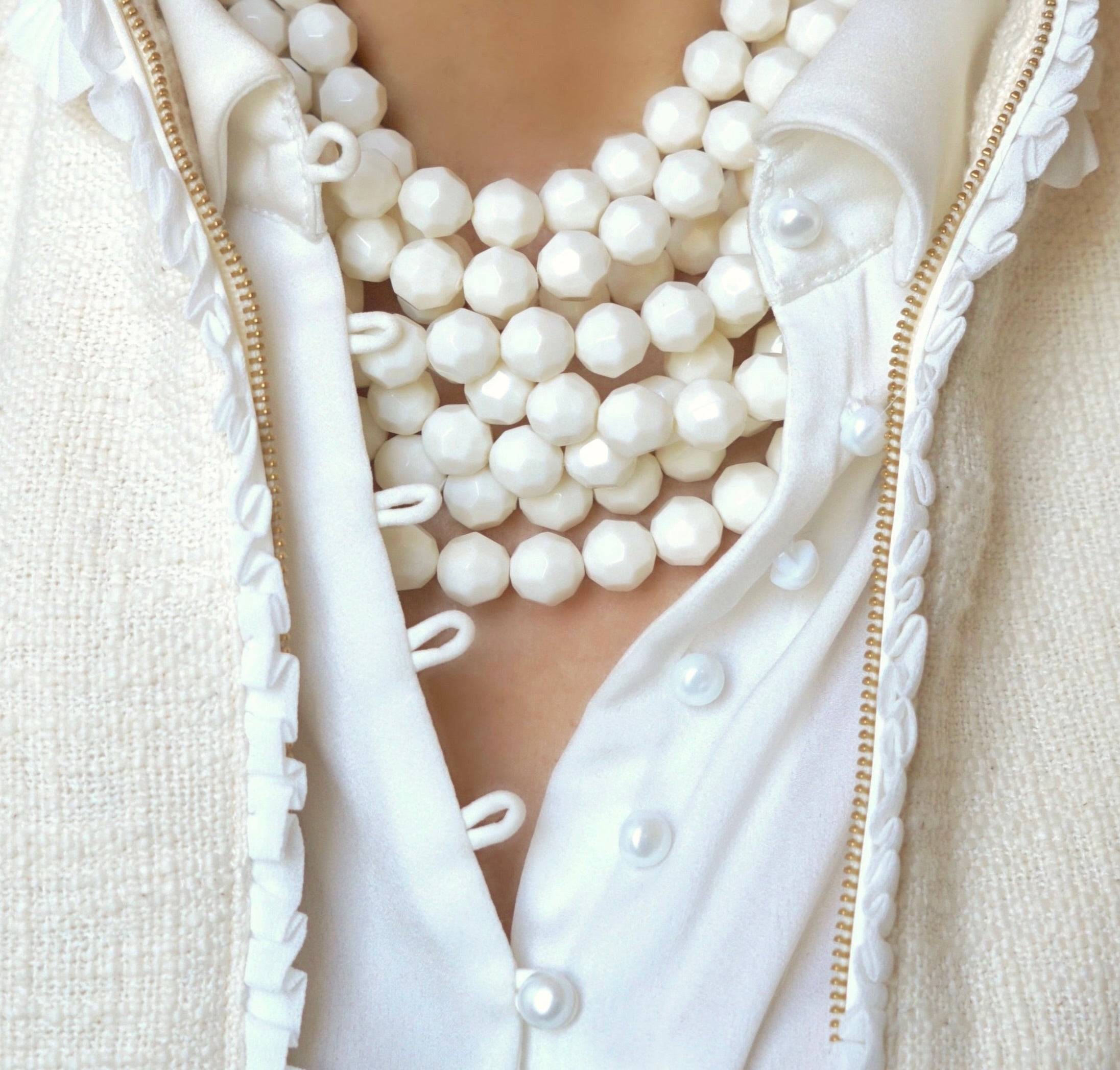 Cream Necklace