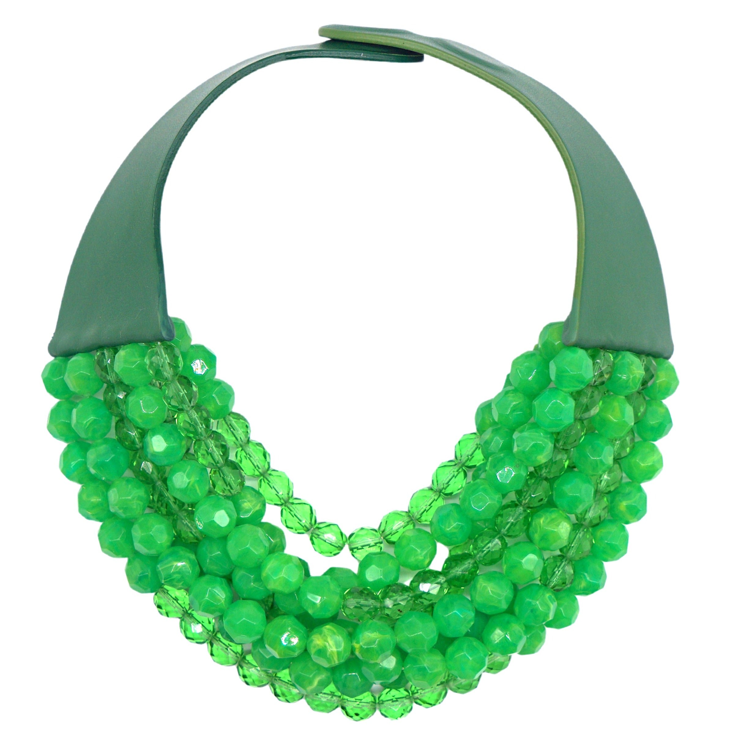 Crystal Kelly Green Necklace