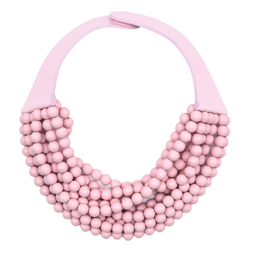Two Tone Matte Carnation Pink Necklace