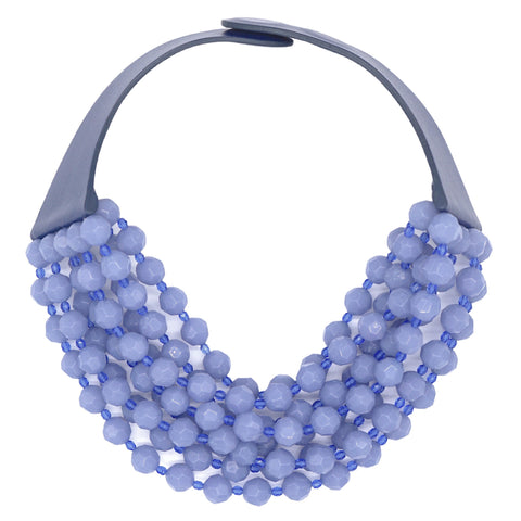 Matte Stone Aqua Necklace