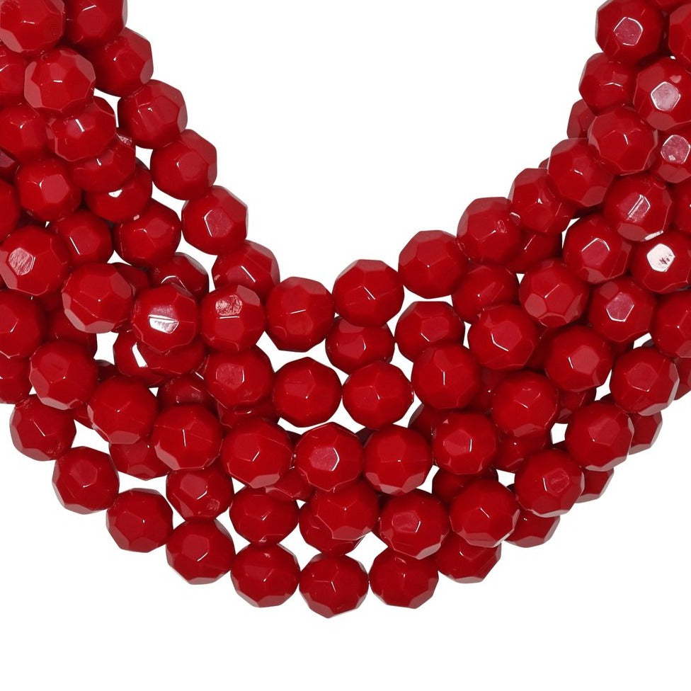 Lipstick Red Necklace