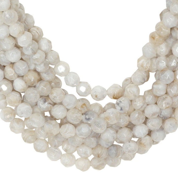 Medium Bella Marble Stone Necklace