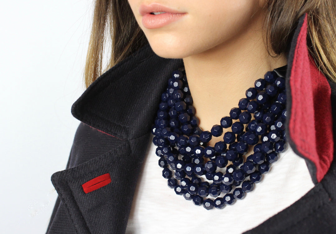 Bella Midnight Navy Necklace