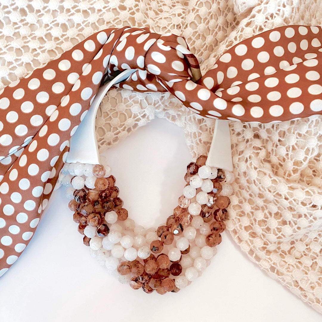 Bella Mixed Tone Tortoise Champagne Necklace