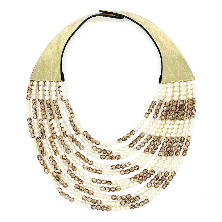 Alma Pearl /Gold Necklace