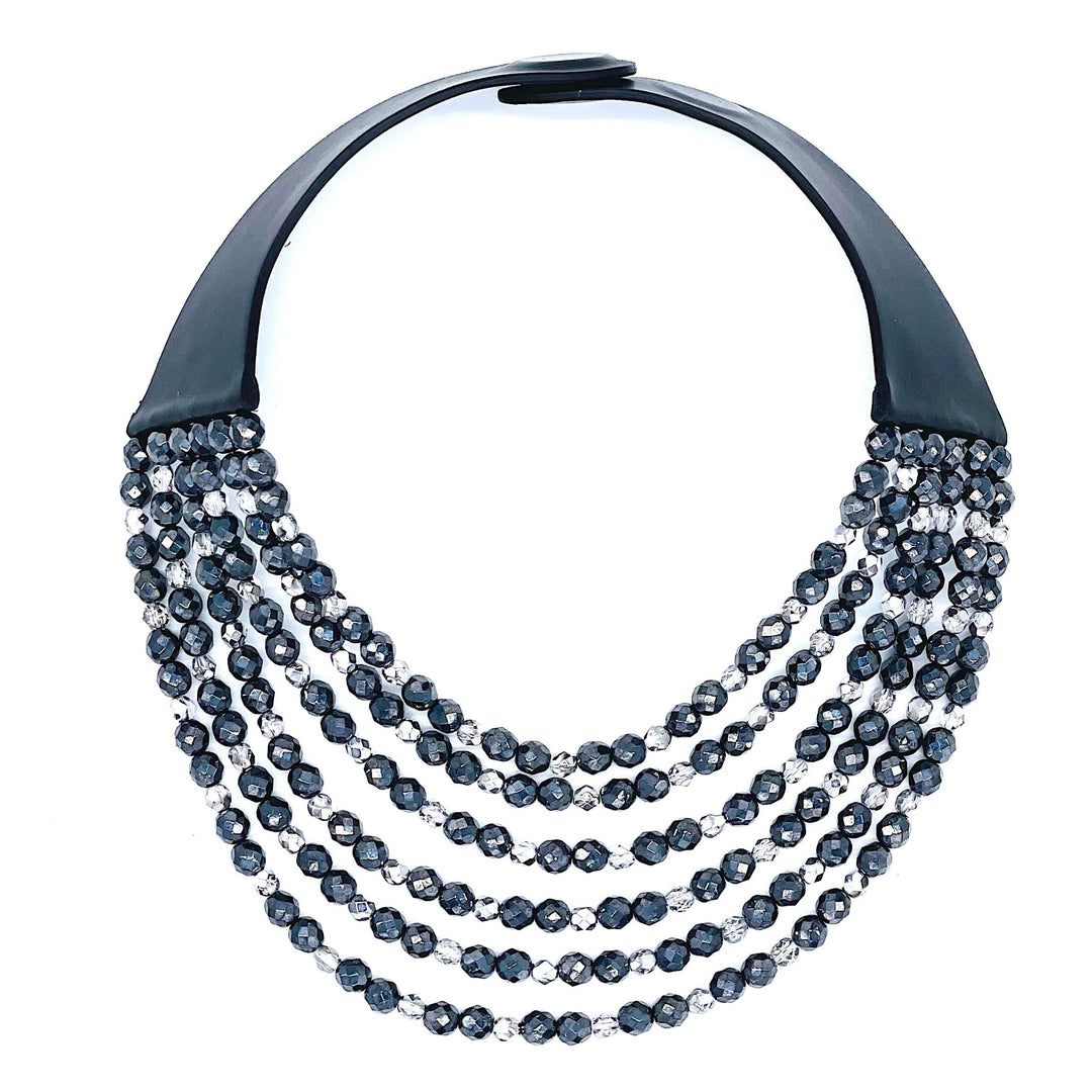 Eloisa Hematite Silver Necklace
