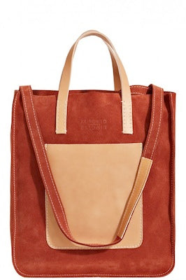 Daisy Large Rust Tote